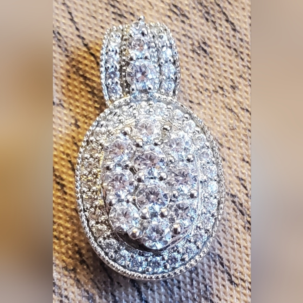 Vintage 1990's Diamonique Epiphany Pendant.